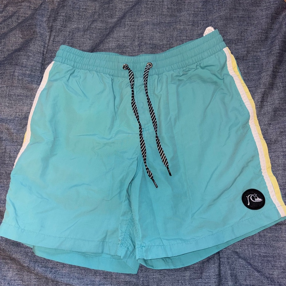 Quiksilver Teal Swim Trunks